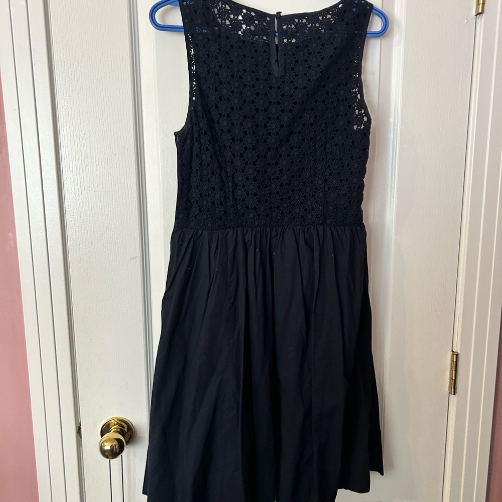 Joe Fresh Navy Lace-back Dress- Size 4